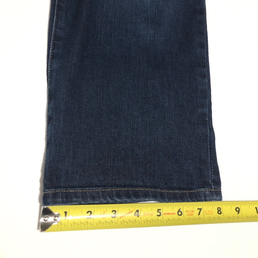 Lee Women’s Dark Blue Denim Mid Rise Capri Jeans Size 18W Medium - Picture 13 of 13